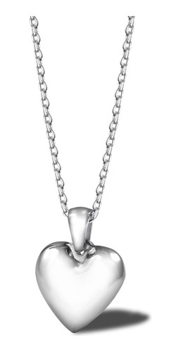 Collar Corazón Baño De Oro Rosa Regalo Para Mujer