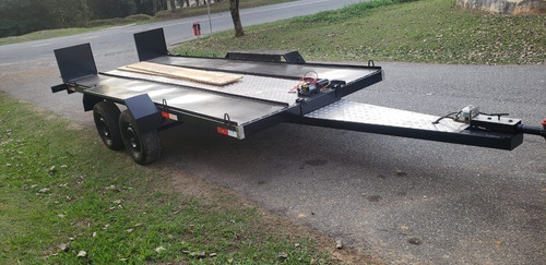 Carreta 2 Eixos Para Veículos Pesados Máquina E Equipamentos