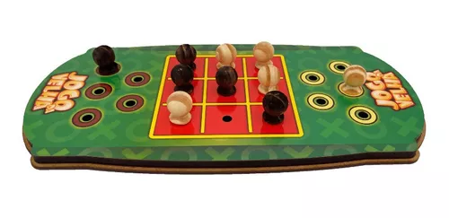 Jogo Da Velha Bola Maninho Brinquedo Mdf Cor Aleatória