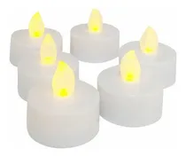 Comprar Vela Led Unidad Mini Pilas Incluidas 24 Unidades Luz Cálida Blanco