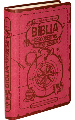 Bíblia Das Descobertas Para Adolescentes Ntlh Capa Couro Sintetico Pink