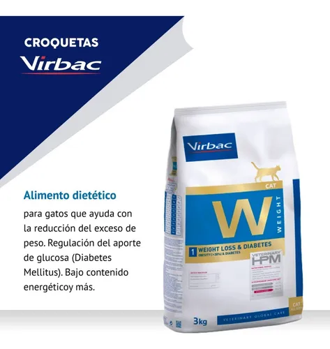 Virbac Alimento Gato Weight Control De Peso Y Diabetes 3kg
