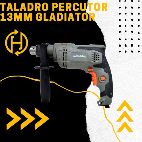 Taladro Percutor 13mm 650w Gladiator