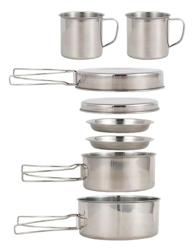 Juego De 8 Utensilios De Cocina Para Acampar, Vajilla Para .
