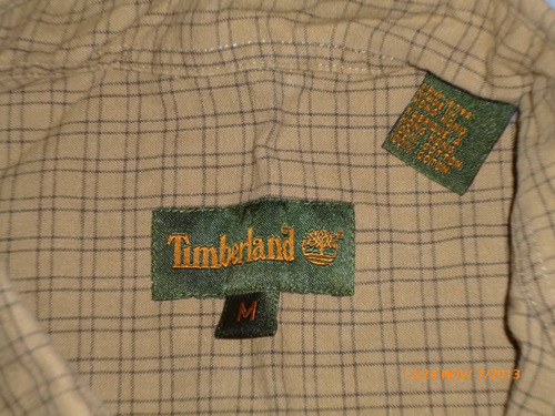 Camisa Timberland Original 100% Algodon Manga Larga Leñador