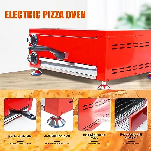 Horno Eléctrico Para Pizza Kooten Para Interiores, 12 Encime