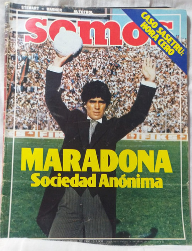 Revista Somos Maradona Sociedad Anonima Año 1980