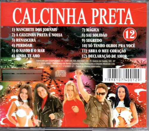 Cd Calcinha Preta - Vol. 12 - Mágica