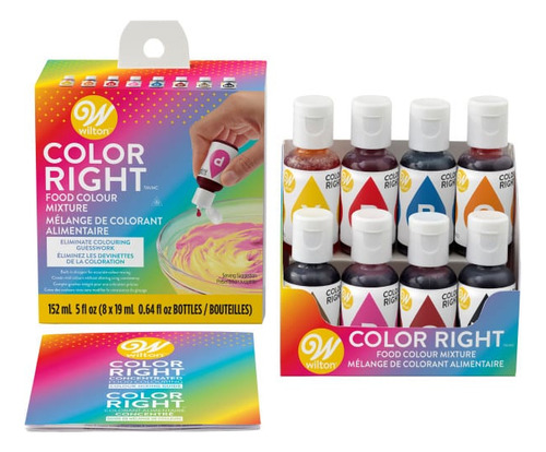 Tintes Comestibles X8 Base Color Right Wilton