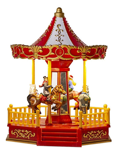 Glow Music Box Coleccionable Merry Go Round Para Restaurante