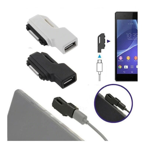 Adaptador Carga Magnetico Usb Sony Z1 Z2 Z3 Compact Ultra