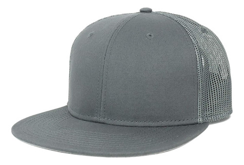 Armycrew Oversize Xxl Flatbill Mesh Snapback Gorra - Carbón 