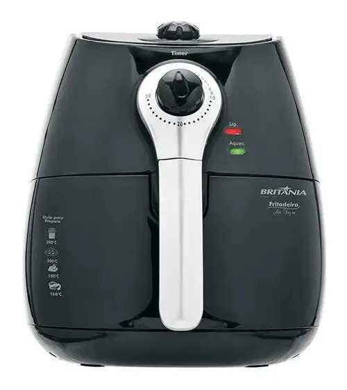 Botão Tempo Timer Fritadeira Elétrica Britânia Air Fryer Pr Preto