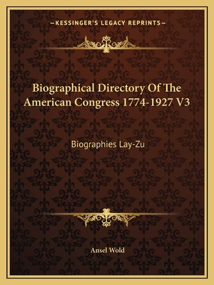 Libro Biographical Directory Of The American Congress 177...