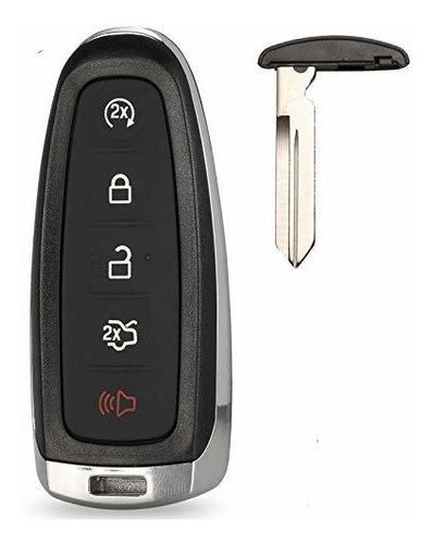 5 Botones Remoto Coche Clave Cubierta Fob Para Ford Explorer