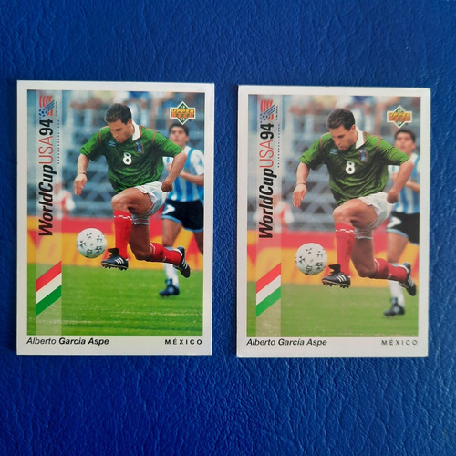 Tarjetas Upper Deck Alberto García Aspe Selección Mexicana 