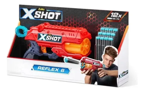 Lançador X- Shot Red Reflex 6 5712 - Candide | Parcelamento sem juros