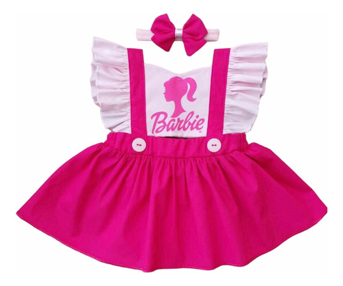 Roupa De Bebê Romper Barbie Menina Salopete Blogueirinha 