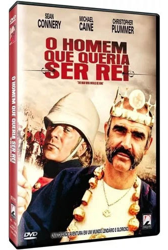 O Homem Que Queria Ser Rei - Dvd - Sean Connery - Michael Caine - John Huston