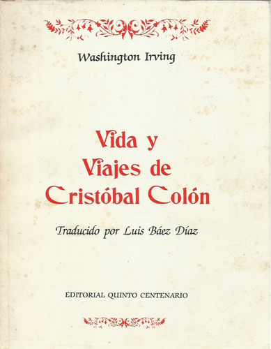 Vida Y Viajes De Cristóbal Colón