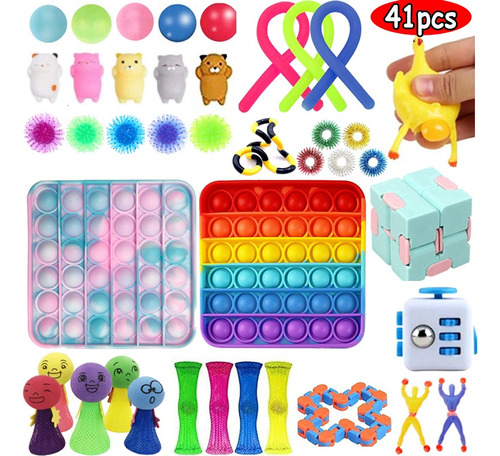 41 Piezas Juguetes Fidget Juguetes Sensoriales Baratos Set A