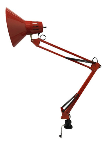 Lámpara Escritorio Flexible Ajustable Rojo Ad-4722 Adir