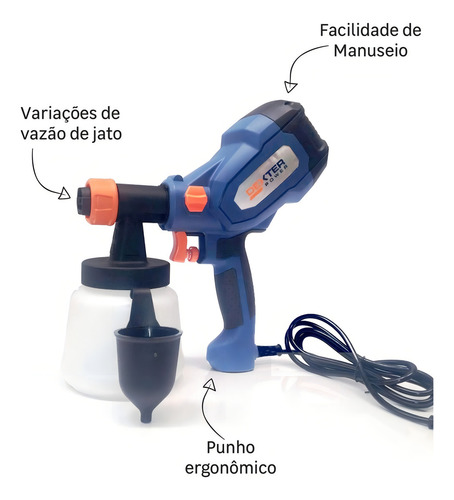 Pistola de pintura en aerosol Dexter Hvlp de 400 W ()