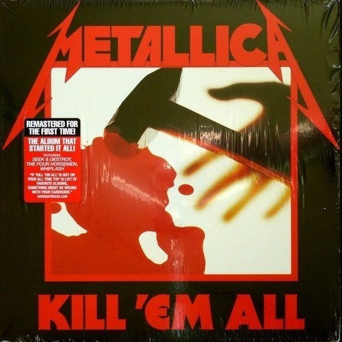 Metallica Kill Em All Vinilo Nuevo Usa Edition Musicovinyl
