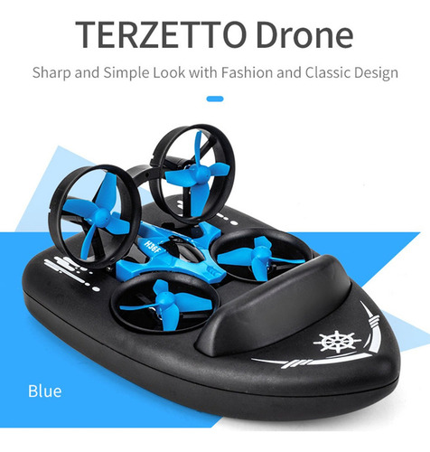 * Rc Barco Coche 2.4g 4ch Tierra Agua Aire Niños Vehículo De