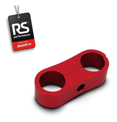 Niple Organizador De Mangueira 8an Vermelho Divisor De Linha