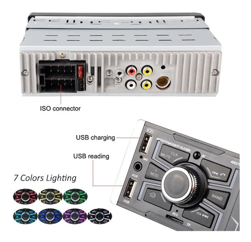 Radio Coche 1 Din Pantalla Táctil Bluetooth Mp5