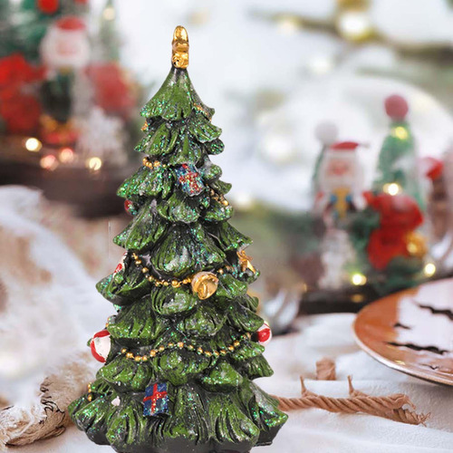 Figura De Árbol De Navidad En Miniatura De 6,7 Pulgadas,