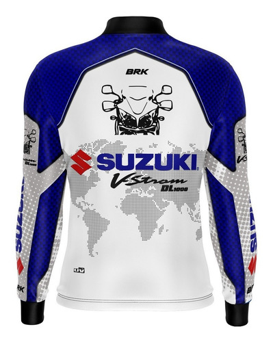 Imagem 5 de 7 de Camiseta Brk Motociclismo Suzuki V-strom1000 Com Fpu +50