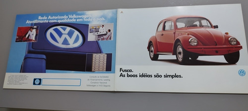 Imagem 8 de 9 de Vw Fusca 1600 1994 Itamar Catálogo Folder Prospecto Novo 0km