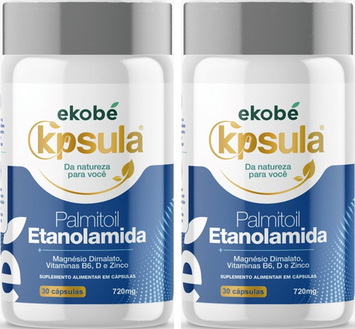 Kit C/2un Palmitoil Etanolamida 720mg 30cáps Ekobe