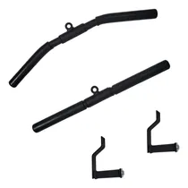 Comprar Kit Puxadores Academia Barra Pulley Reta Curvo Estribo Cross