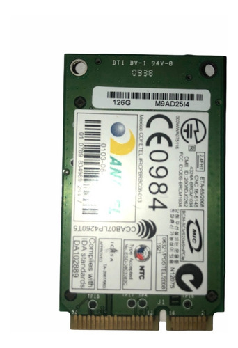 Tarjeta Dell Wireless 370 Bluetooth W-pan Pci-express Mini