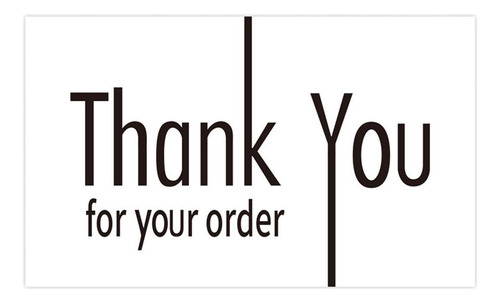 50x Gracias Por Sus Tarjetas De Pedido Tarjetas De