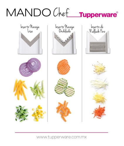Mandolina/ Cortadora Profesional 3 Cuchillas Tupperware®