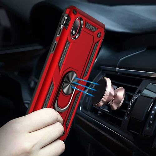 Funda Uso Rudo Golpes Para Galaxy A01 Core Carcasa+mica Rojo Samsung Galaxy A01 Core/m01 Core