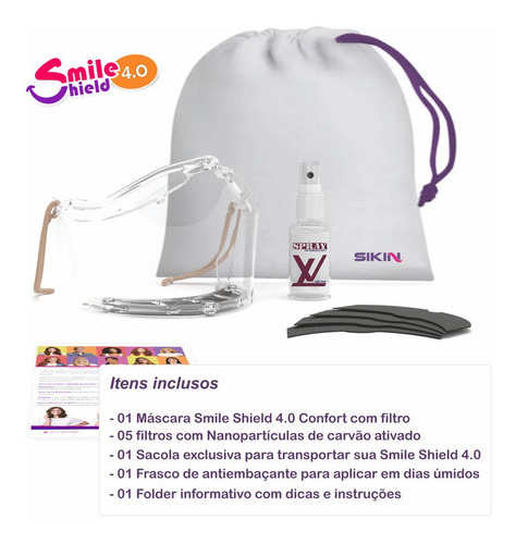 Imagem 2 de 9 de Protetor Facial Transparente Proteção Com Filtro