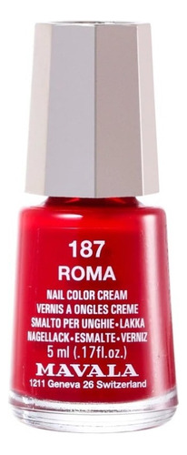 Esmalte de uñas Mavala Mini, 5 ml, 187 Roma Color Red