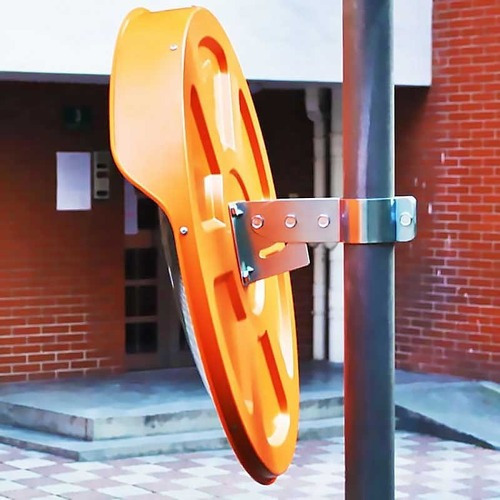 Imagen 3 de 6 de Espejo Convexo Estacionamiento 45 Cm +soporte Fijacion / M.o