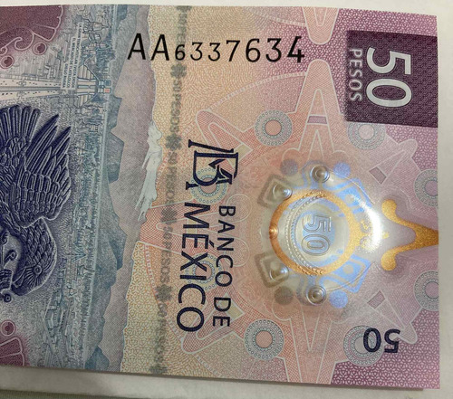 Billete $50 Pesos Ajolote Serie Aa, Ab, Ac, Ae