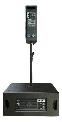Sistema De Audio Profesional Vamav Kwt25-kws210 1080w Rms Negro