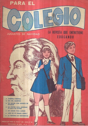 Revista Para El Colegio / Noviembre 1974 / N° 4