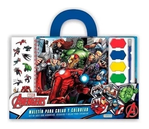 Set De Arte Avengers Para Pintar Con Acuarelas 