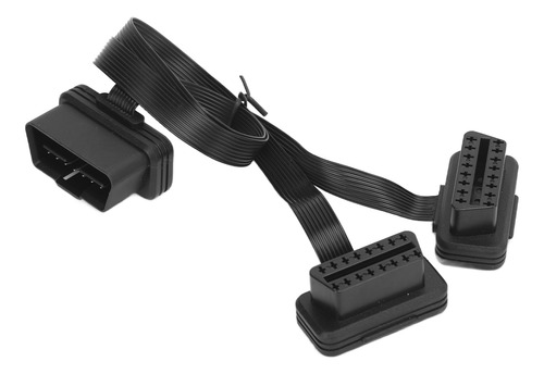 Cable De Extensión Plano Obd2 De 16 Pines, Divisor Hembra De