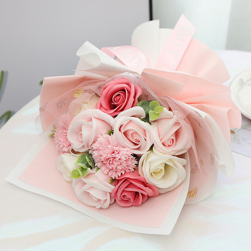 Nuevo 2 Ramo De Jabón, Regalo De Cumpleaños, Flores, Bodas