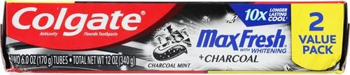 Pasta De Dientes Colgate Max Fresh Charcoal Mint 180 Ml (paq